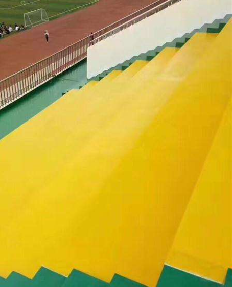 米东球场台阶翻新修补改造
